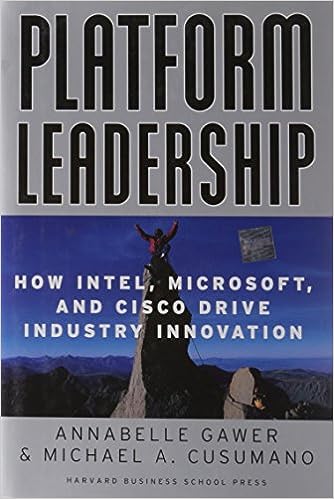 Platform Leadership: How Intel, Microsoft, and Cisco Drive Industry Innovation - Scanned Pdf with Ocr